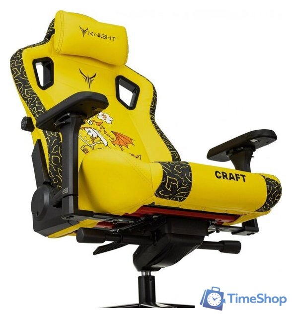 Игровое (геймерское) кресло Knight Craft Dragon (желтый экокожа) - Изображение №16 — Интернет-магазин Time-Shop