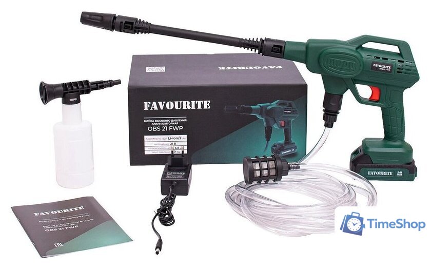 Мойка высокого давления Favourite OBS 21 FWP (с 1-им АКБ) - Изображение №1 — Интернет-магазин Time-Shop