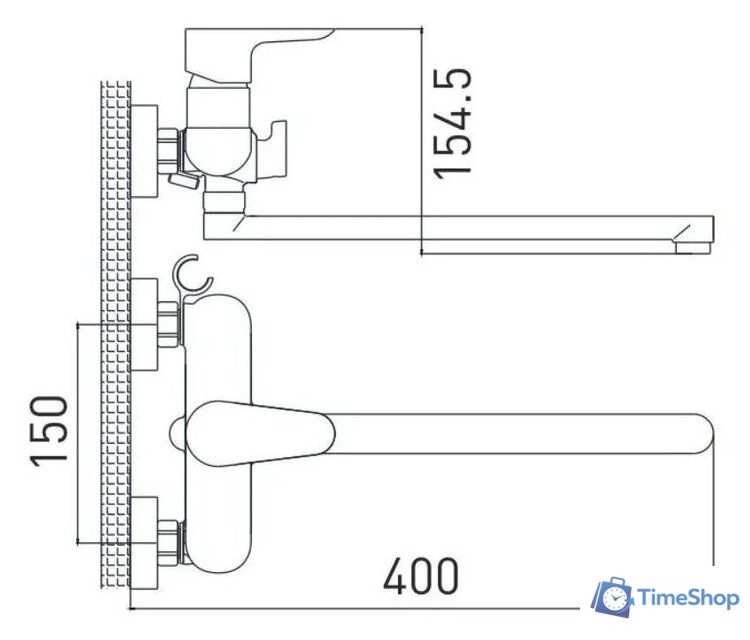 Смеситель Gross Aqua Space 7515288CW-35L(F) - Изображение №2 — Интернет-магазин Time-Shop