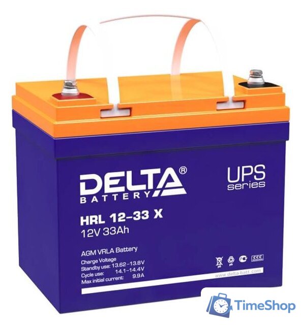 Аккумулятор для ИБП Delta HRL 12-33 X (12В/33 А·ч) - Изображение №1 — Интернет-магазин Time-Shop