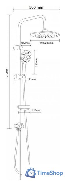 Душевая система  Agger Marine A0595000 - Изображение №13 — Интернет-магазин Time-Shop