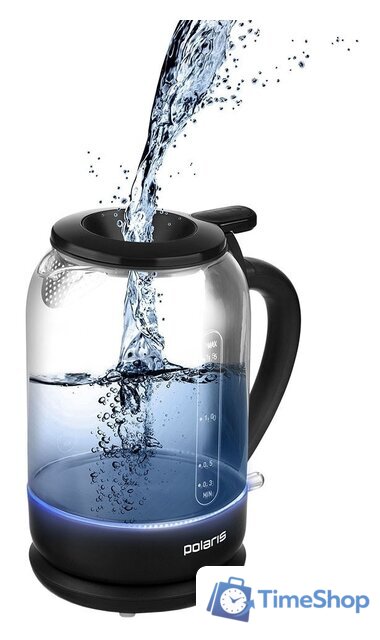 Электрический чайник Polaris PWK 1759CGL (черный) - Изображение №1 — Интернет-магазин Time-Shop