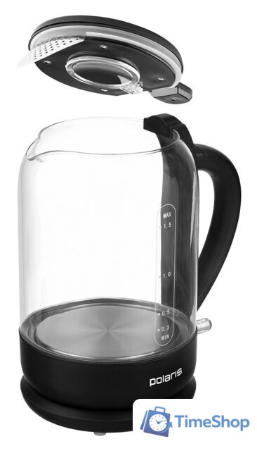 Электрический чайник Polaris PWK 1759CGL (черный) - Изображение №3 — Интернет-магазин Time-Shop