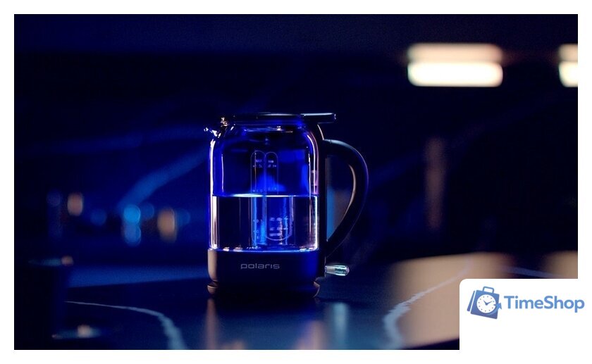 Электрический чайник Polaris PWK 1759CGL (черный) - Изображение №5 — Интернет-магазин Time-Shop