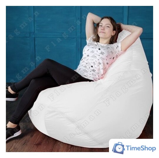 Кресло-мешок Flagman Груша Мега Г3.1-00 (белый) - Изображение №12 — Интернет-магазин Time-Shop