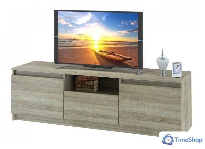 Тумба НК-Мебель Ларго 71160300 (дуб сонома) - Изображение №1 — Интернет-магазин Time-Shop