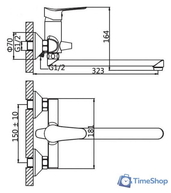 Смеситель AV Engineering AVLAW7-A589-638 - Изображение №2 — Интернет-магазин Time-Shop