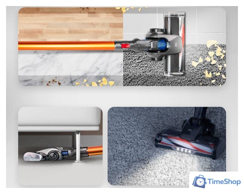 Пылесос BQ VC1002H (оранжевый) - Изображение №10 — Интернет-магазин Time-Shop