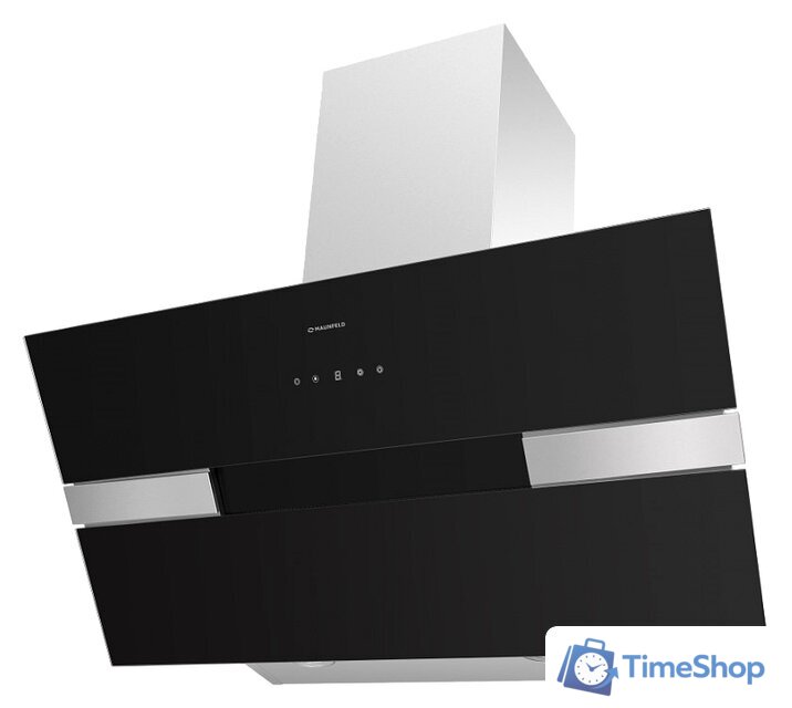 Кухонная вытяжка MAUNFELD Mersey 90 (нержавеющая сталь\черное стекло) - Изображение №1 — Интернет-магазин Time-Shop