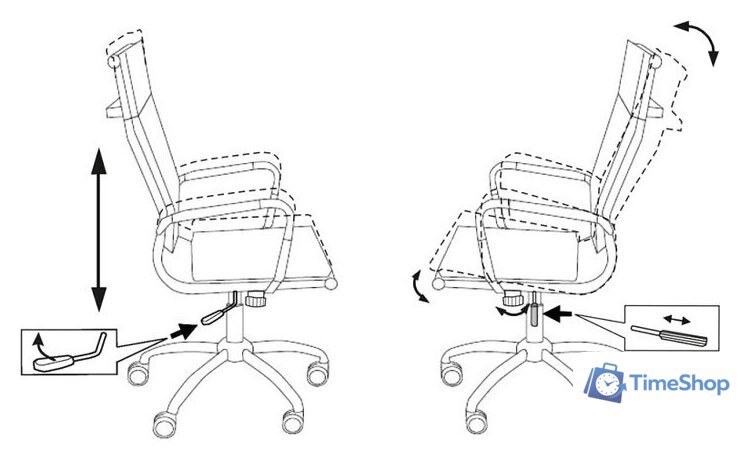 Офисное кресло Бюрократ CH-993/Orange - Изображение №5 — Интернет-магазин Time-Shop