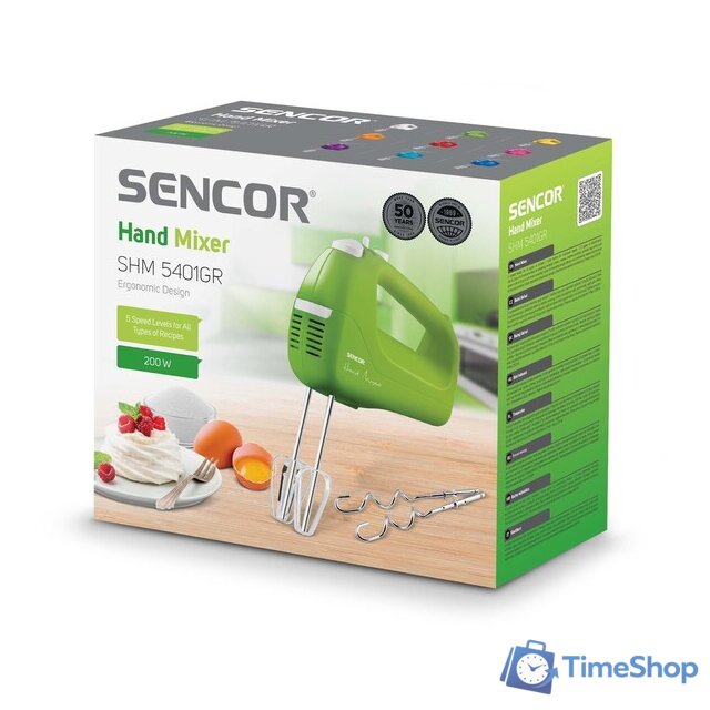 Миксер Sencor SHM 5401GR - Изображение №9 — Интернет-магазин Time-Shop