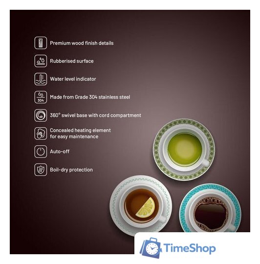 Электрический чайник Lauben 17CR - Изображение №10 — Интернет-магазин Time-Shop