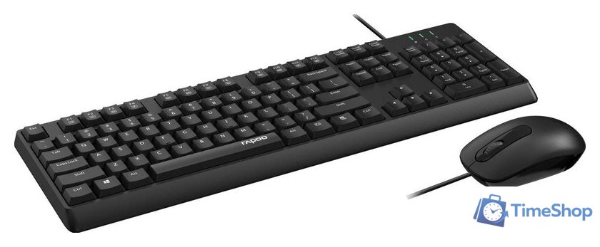 Офисный набор Rapoo NX1500 (черный) - Изображение №2 — Интернет-магазин Time-Shop