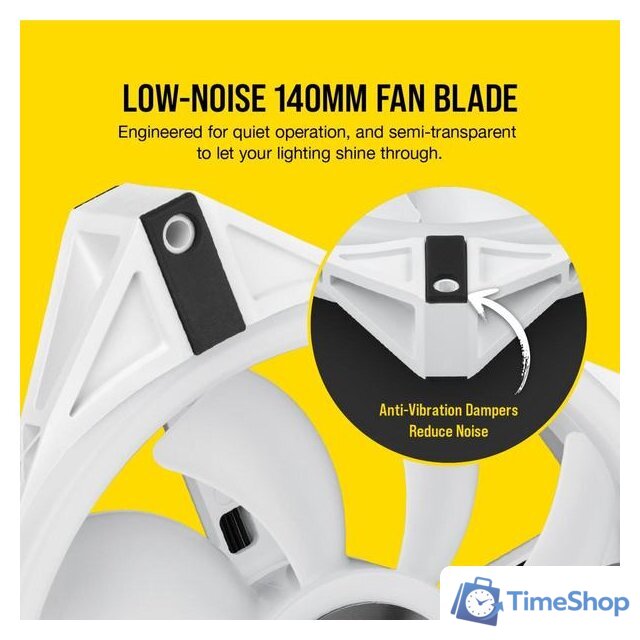 Комплект вентиляторов для корпуса Corsair iCUE QL140 RGB White Dual Pack CO-9050106-WW - Изображение №19 — Интернет-магазин Time-Shop