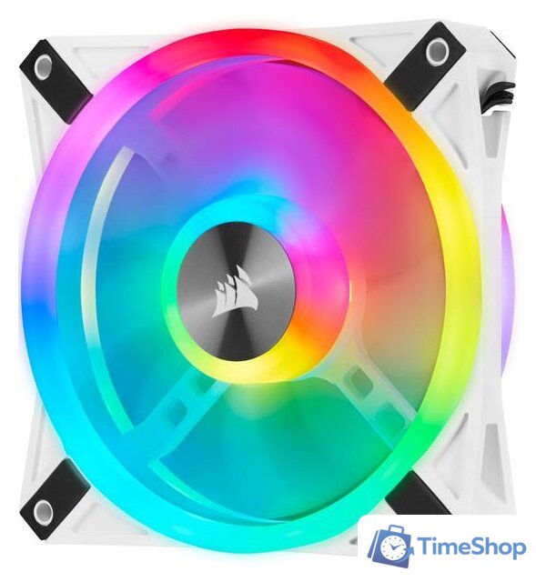 Комплект вентиляторов для корпуса Corsair iCUE QL140 RGB White Dual Pack CO-9050106-WW - Изображение №6 — Интернет-магазин Time-Shop