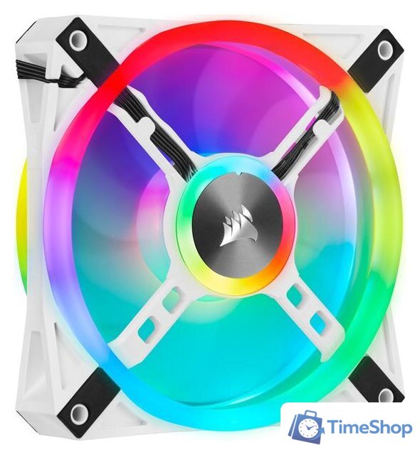 Комплект вентиляторов для корпуса Corsair iCUE QL140 RGB White Dual Pack CO-9050106-WW - Изображение №4 — Интернет-магазин Time-Shop