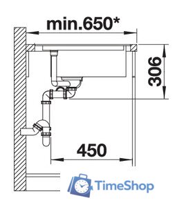 Кухонная мойка Blanco Delta II-F (кофе) - Изображение №4 — Интернет-магазин Time-Shop