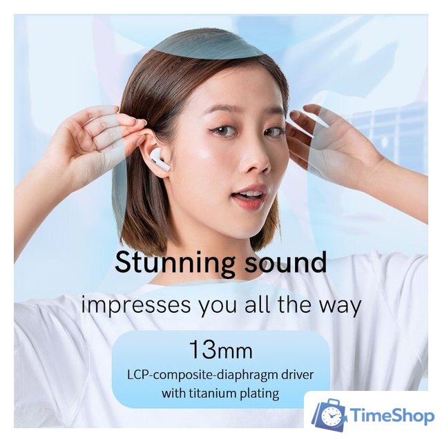 Наушники QCY AilyPods T20 (белый) - Изображение №12 — Интернет-магазин Time-Shop