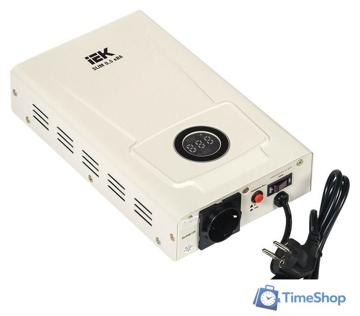 Стабилизатор напряжения IEK Slim 0,5кВА - Изображение №1 — Интернет-магазин Time-Shop