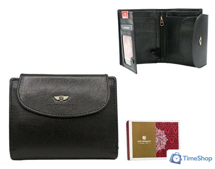 Кошелек Peterson PTN 405-BO-8052 (черный) - Изображение №3 — Интернет-магазин Time-Shop