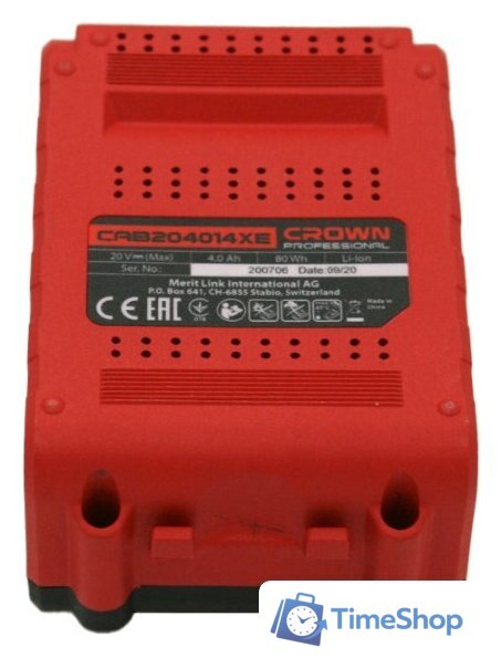 Аккумулятор Crown CAB204014XE (20В/4 Ah) - Изображение №4 — Интернет-магазин Time-Shop