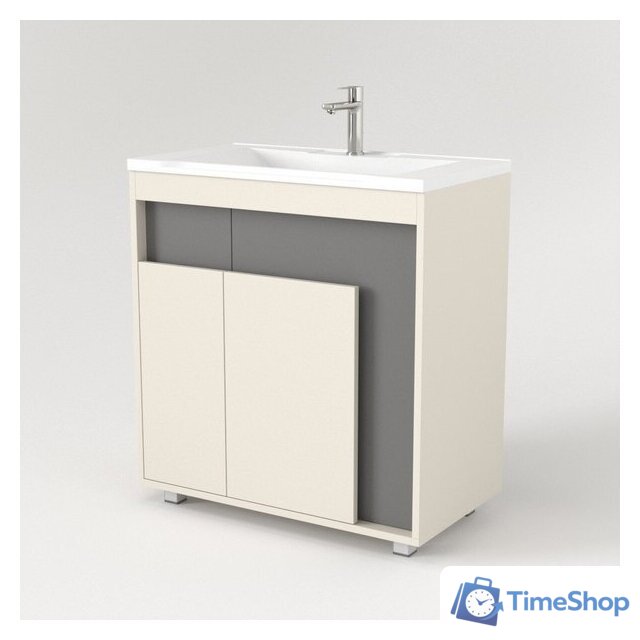  Дабер Тумба под умывальник 015 Тобага/Эридан 80 Т15.8Т.0.19 (бежевый/серый) - Изображение №3 — Интернет-магазин Time-Shop