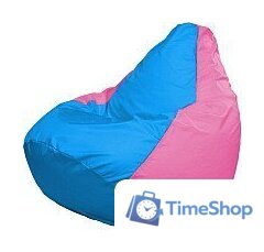 Кресло-мешок Flagman Груша Супер Мега 4XL Г5.1-277 (голубой/розовый) - Изображение №1 — Интернет-магазин Time-Shop