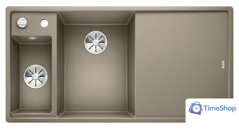 Кухонная мойка Blanco Axia III 6 S (разделочная доска из ясеня, серый беж) 524650 - Изображение №1 — Интернет-магазин Time-Shop
