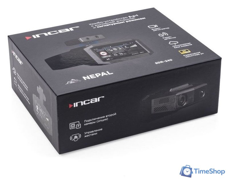 Видеорегистратор-радар детектор-GPS информатор (3в1) Incar SDR-245 Nepal / GPS - Изображение №5 — Интернет-магазин Time-Shop