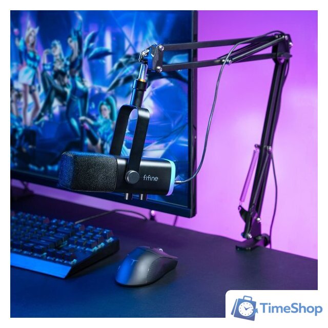 Проводной микрофон FIFINE AM8T (черный) - Изображение №3 — Интернет-магазин Time-Shop
