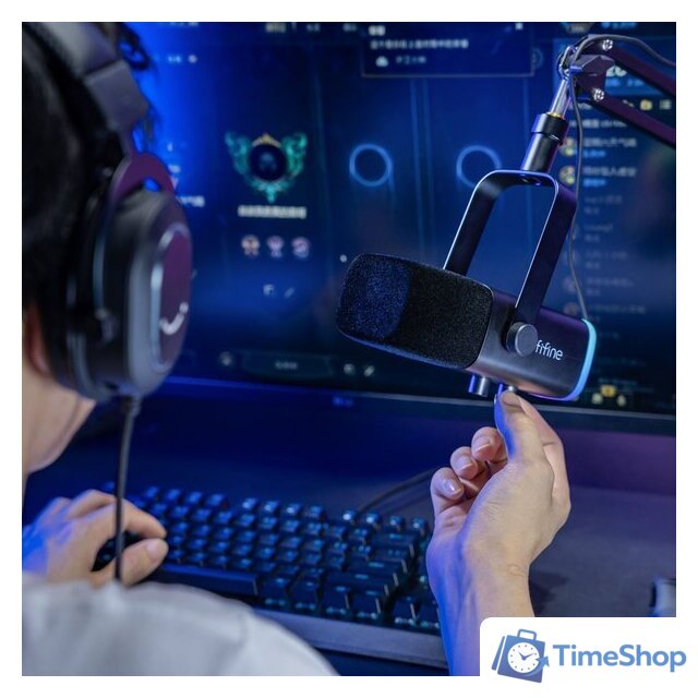 Проводной микрофон FIFINE AM8T (черный) - Изображение №7 — Интернет-магазин Time-Shop