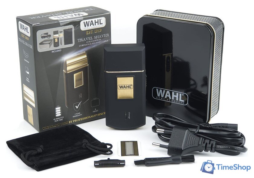 Электробритва Wahl 3615-1016G Travel Shaver Gold Edition - Изображение №2 — Интернет-магазин Time-Shop