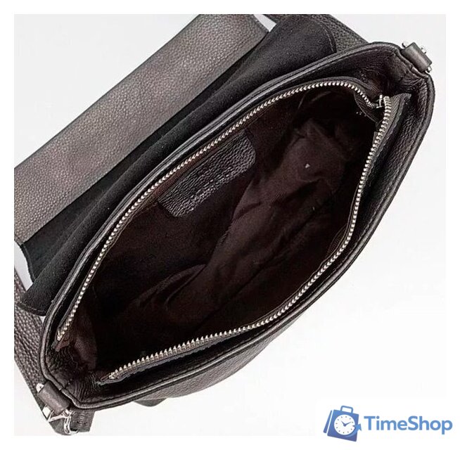 Женская сумка Poshete 892-H8345H-DSV (темный серебристый) - Изображение №3 — Интернет-магазин Time-Shop