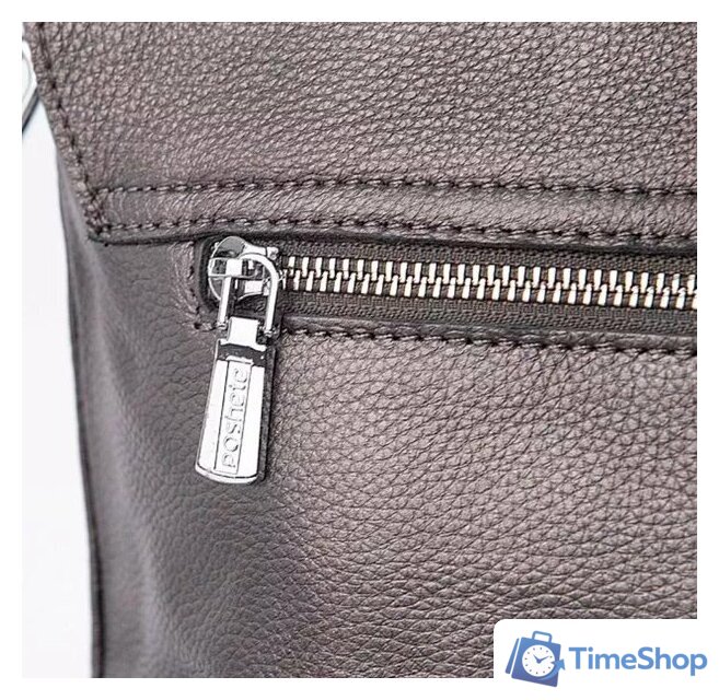 Женская сумка Poshete 892-H8345H-DSV (темный серебристый) - Изображение №4 — Интернет-магазин Time-Shop