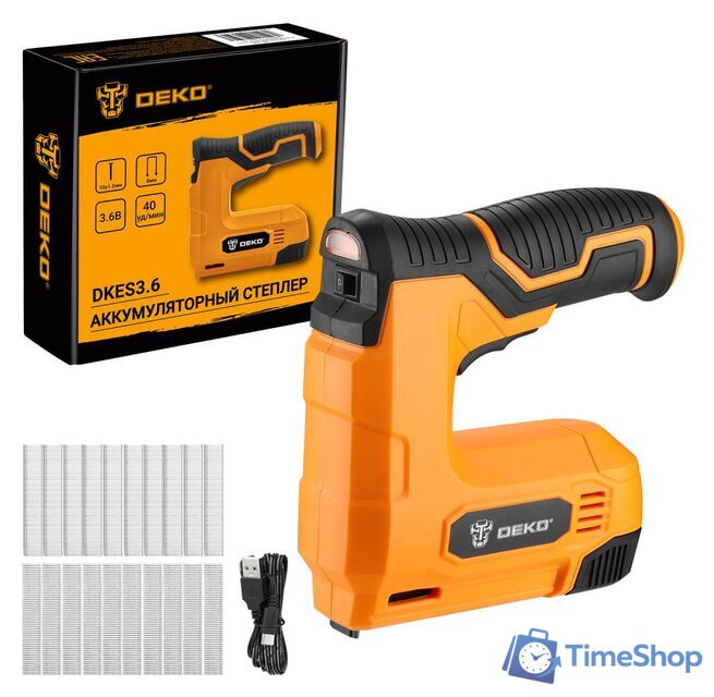 Степлер Deko DKES3.6 065-0497 (с АКБ) - Изображение №1 — Интернет-магазин Time-Shop