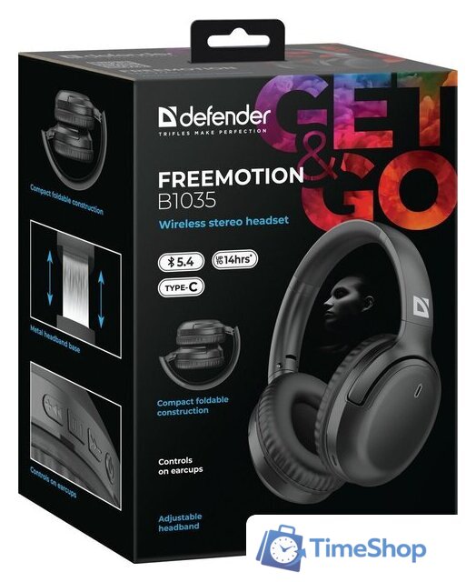 Наушники Defender FreeMotion B1035 - Изображение №10 — Интернет-магазин Time-Shop