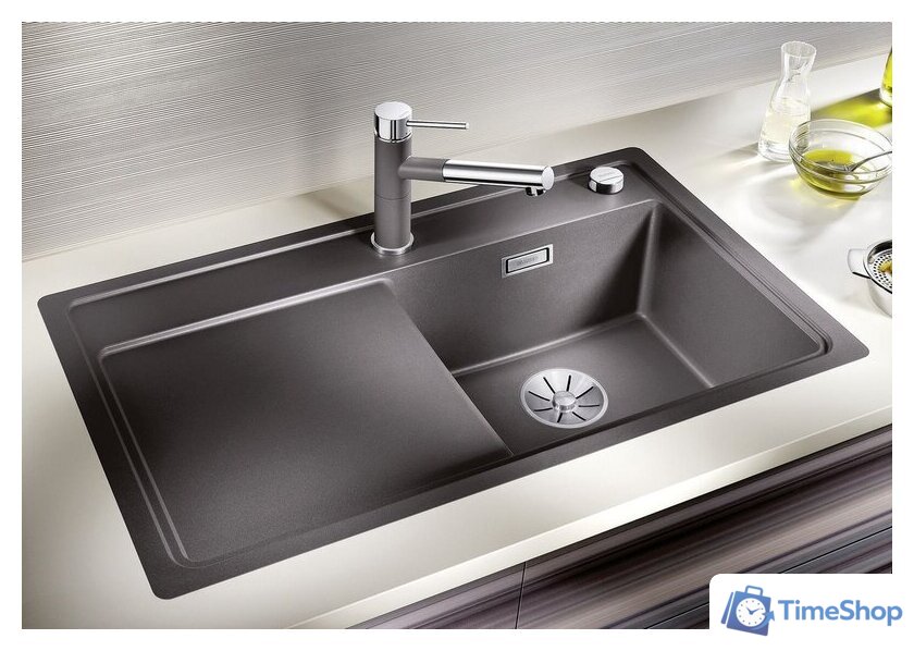 Кухонная мойка Blanco Zenar 45 S-F 527362 (левая, вулканический серый) - Изображение №2 — Интернет-магазин Time-Shop