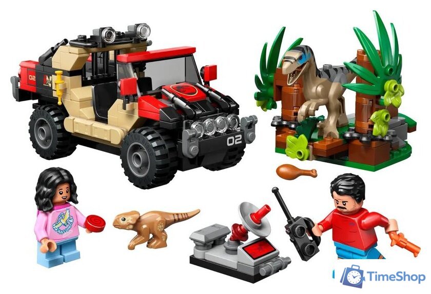 Конструктор LEGO Jurassic World Побег Раптора по бездорожью 76972 - Изображение №4 — Интернет-магазин Time-Shop