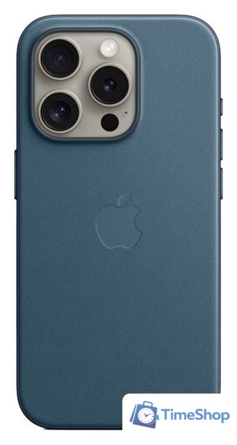 Чехол для телефона Apple MagSafe FineWoven Case для iPhone 15 Pro (тихоокеанский синий) - Изображение №1 — Интернет-магазин Time-Shop