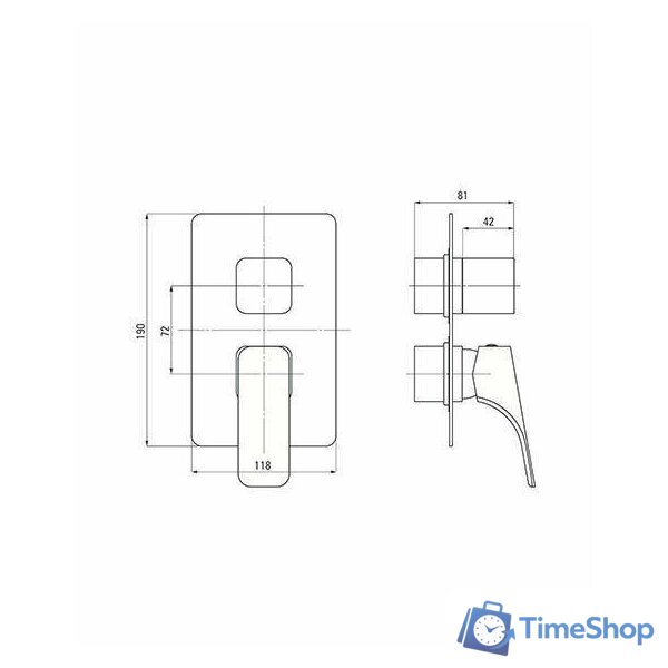 Душевая система  Deante Hiacynt BXYZ0QHM - Изображение №3 — Интернет-магазин Time-Shop