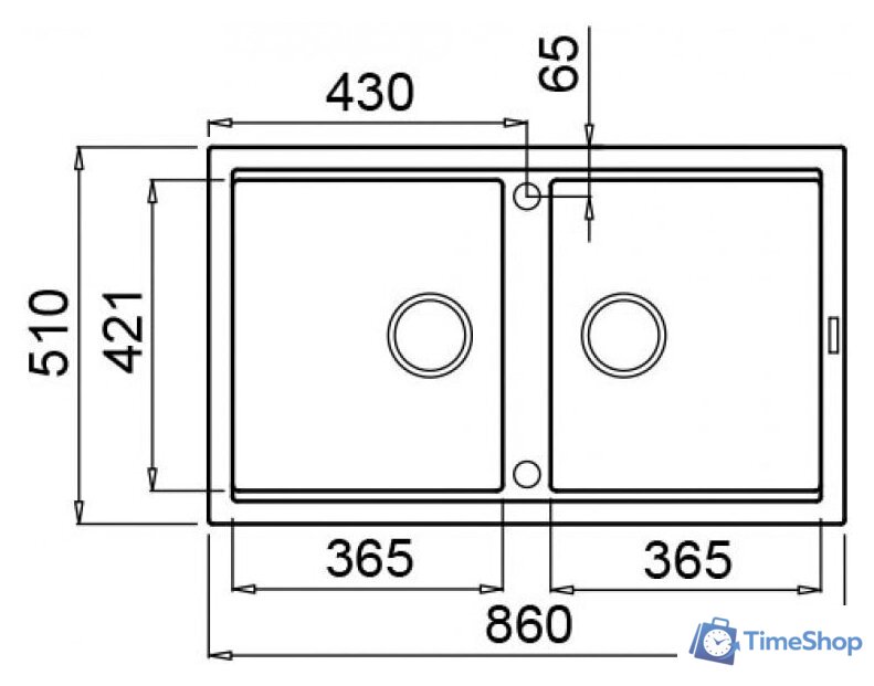 Кухонная мойка Elleci Best 450 Dark Grey K99 - Изображение №2 — Интернет-магазин Time-Shop