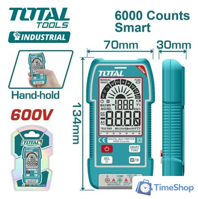 Мультиметр Total TMT516004 - Изображение №1 — Интернет-магазин Time-Shop