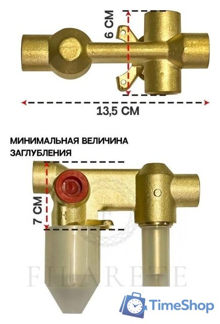 Душевая система  Filarete Roun FL1029 (Матовое золото) - Изображение №6 — Интернет-магазин Time-Shop