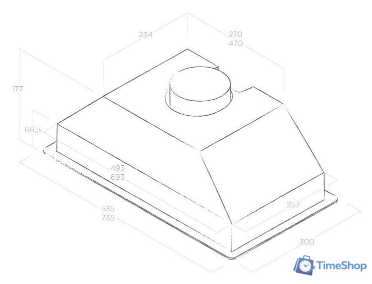 Кухонная вытяжка Elica Era C BL/A/52 - Изображение №2 — Интернет-магазин Time-Shop