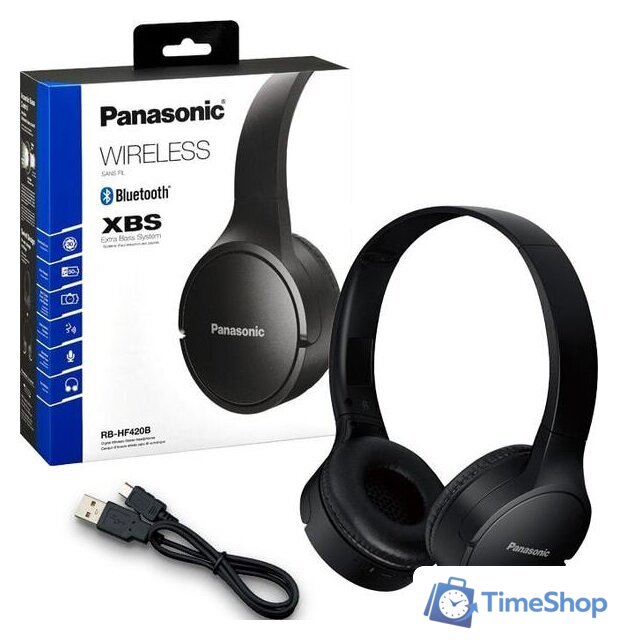 Наушники Panasonic RB-HF420BGE-K - Изображение №4 — Интернет-магазин Time-Shop