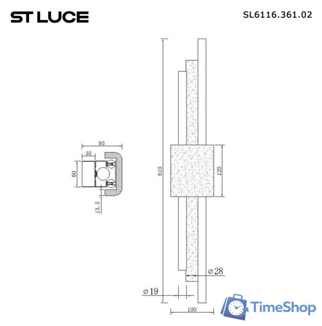 Бра ST Luce SL6116.361.02 - Изображение №3 — Интернет-магазин Time-Shop