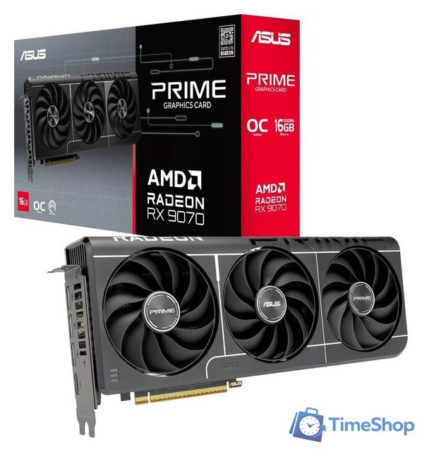 Видеокарта ASUS Prime Radeon RX 9070 Evo OC Edition 16GB GDDR6 PRIME-RX9070-O16G-EVO - Изображение №12 — Интернет-магазин Time-Shop