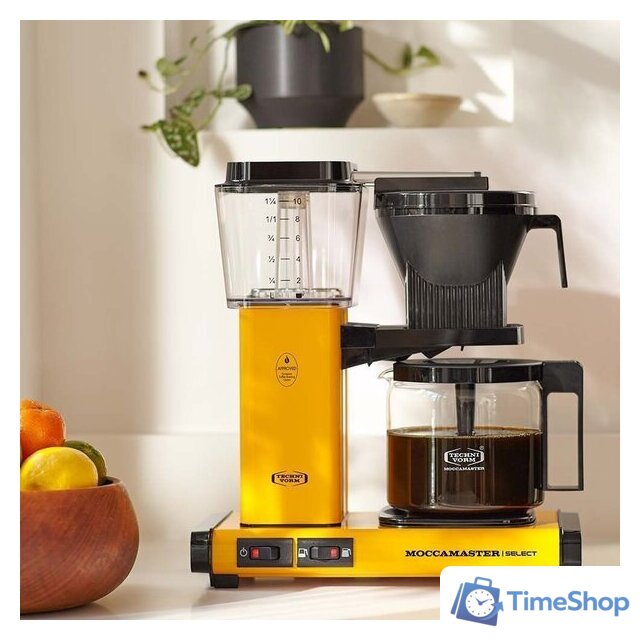 Капельная кофеварка Technivorm Moccamaster KBG741 Select (желтый) - Изображение №4 — Интернет-магазин Time-Shop