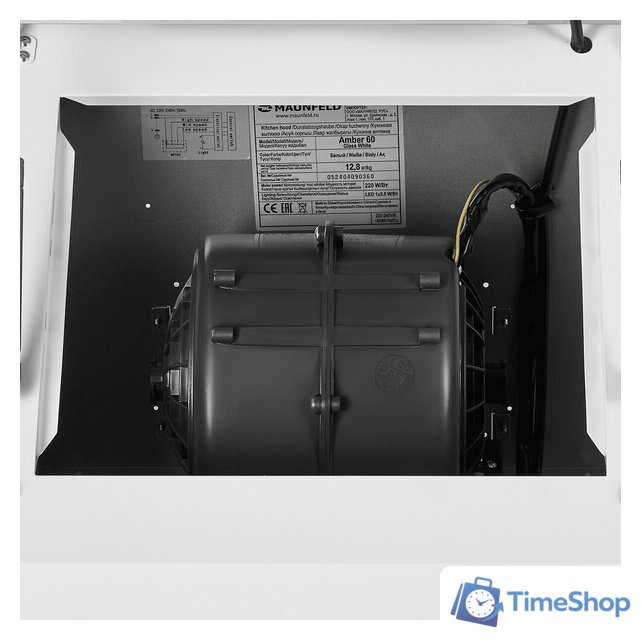 Кухонная вытяжка MAUNFELD Amber 60 Glass (белый) - Изображение №5 — Интернет-магазин Time-Shop