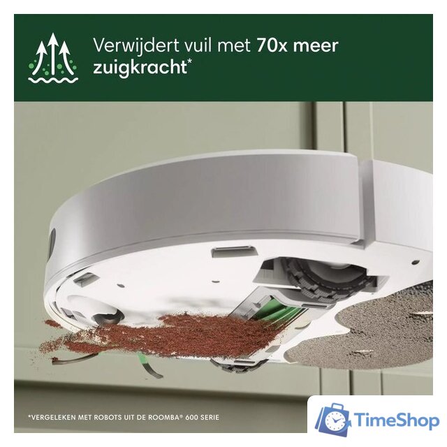 Робот-пылесос iRobot Roomba Plus 405 Combo Robot + AutoWash Dock (белый) - Изображение №3 — Интернет-магазин Time-Shop